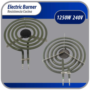 Appli Parts MP15YA Resistencia Cocina Estufa 4 Vueltas, 6 in, 1500 W, 240 V Compatible con General Electric Whirlpool 660532, WP660532, WB30T10073, SU205, 660532, TS4W6215, 404080, 5303310283