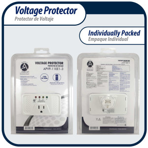 Appli Parts APVP-11EE1-3 Protector de Voltaje 120 V, 50/60 Hz, 12 A, 140 joules, para Refrigerador, actua como supresor de picos, funciona con todas las marcas de electrodomesticos