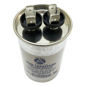 Appli Parts Run Capacitor for ac 20 Mfd uF (microfarads) 370 VAC or 450 VAC CBB65 Round Universal fit for hvac and other applications 3-3/8 in High 1-3/4 in Wide CON-20-450 