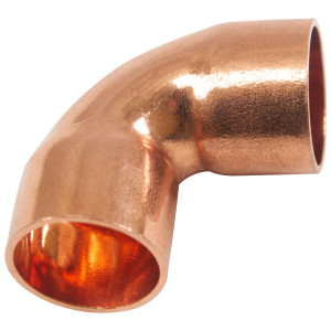 Appli Parts AP-C012 Codo de 90 grados giro Corto 1/2 in, Accesorios de tuberia de cobre CxC Conexiones soldadas para aplicaciones de refrigeracion, aire acondicionado y plomeria Tuberia ACR y tipo L