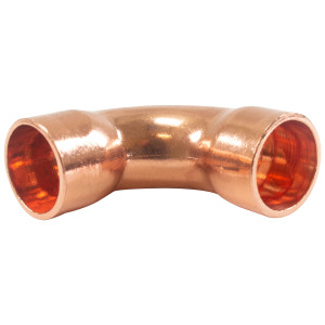 Appli Parts AP-C012L Codo de 90 grados giro Largo 1/2 in, Accesorios de tuberia de cobre CxC Conexiones soldadas para aplicaciones de refrigeracion, aire acondicionado y plomeria Tuberia ACR y tipo L