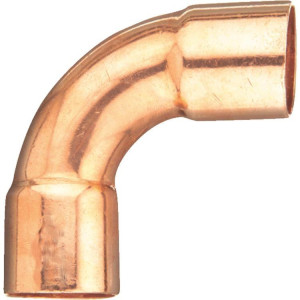 Appli Parts AP-C118L Codo 90 grados giro Largo 1-1/8 in, Accesorios de tuberia de cobre CxC Conexiones soldadas para aplicaciones de refrigeracion, aire acondicionado y plomeria Tuberia ACR y tipo L