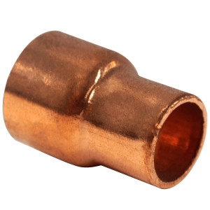 Appli Parts AP-R012038 Reductor de Cobre de 1/2x3/8 pulg Conexiones CxC soldadas para aplicaciones de refrigeracion, aire acondicionado y plomeria Tuberia de cobre ACR y Tipo L