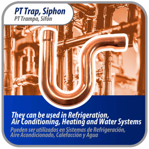 Appli Parts AP-PT078 Sifon de Cobre de 7/8 pulg Trampa de Aceite CxC Conexiones soldadas para aplicaciones de refrigeracion, aire acondicionado y plomeria Tuberia de Cobre ACR y tipo L
