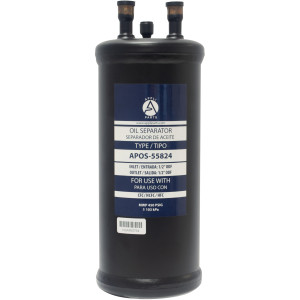 Appli Parts APOS-55824 Separador de Aceite 1/2 pulg ODF Soldable, CFC,HCFC,HFC,R22,R407C,R502,R134a,R404A,R507, Temperatura de trabajo desde -10 C a 130 C